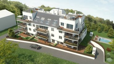 Visualization of an apartment building