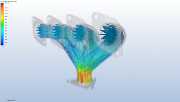 Exhaust manifold CFD